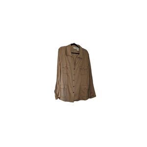 Vintage 80's White Stag Women's Button up Khaki Lightweight Shirt/Jacket Sz: 26